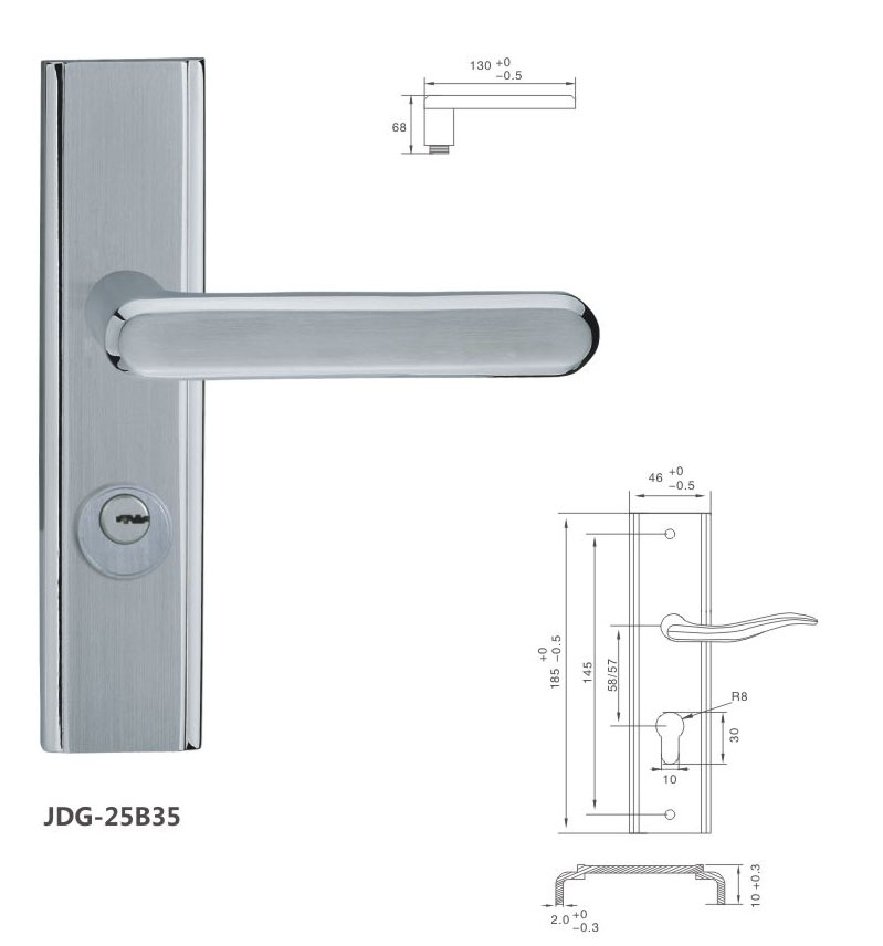 不锈钢防火功能门锁