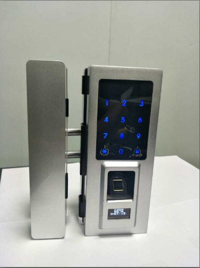 Glass door electronic password fingerprint lock